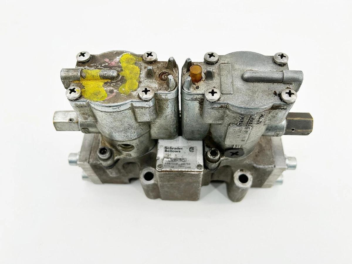 Used Schrader Bellows L5155910253 Solenoid Valve 120Vac 1/2 4W2P DBL