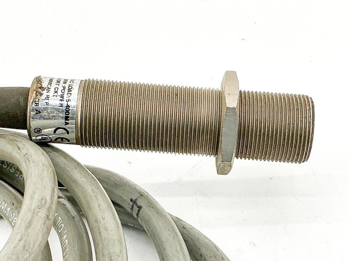 Used Allen Bradley 871C-A5C18-A2 Inductive Proximity Sensor 240V 6.6' Cable Ser.A
