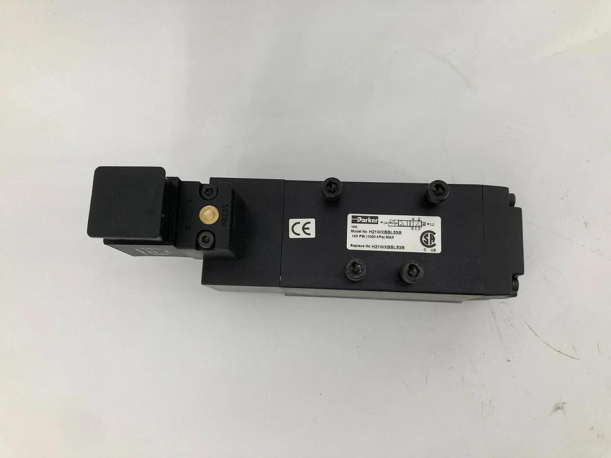 New Parker H21WXBBL53B Pneumatic Valve Assembly