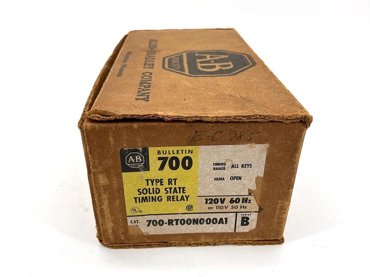 Used Allen Bradley 700-RT00N000A1 Ser B Solid State Timing Relay 110/120V 50/60HZ