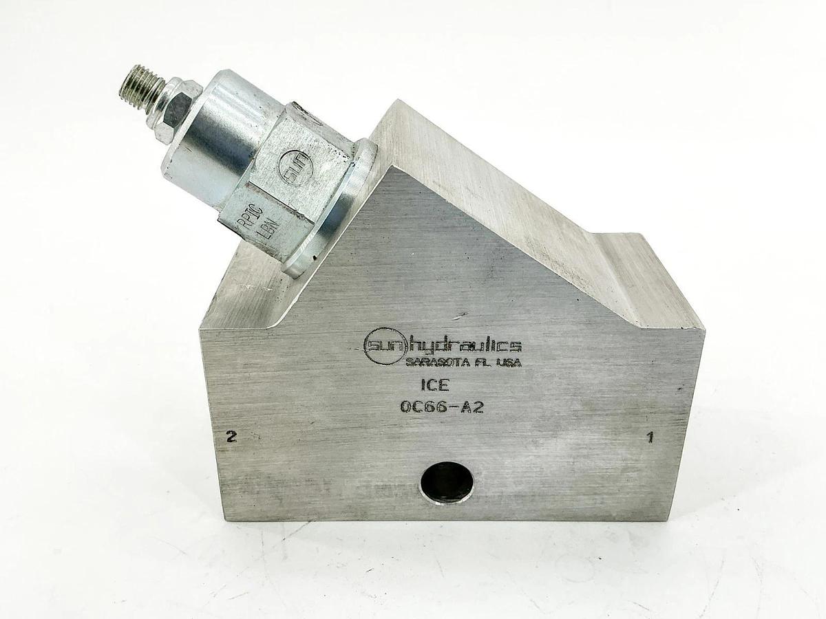 New Sun Hydraulics ICE Manifold W/ RPIC-LBN Pilot Operated Relief Valve -No Box