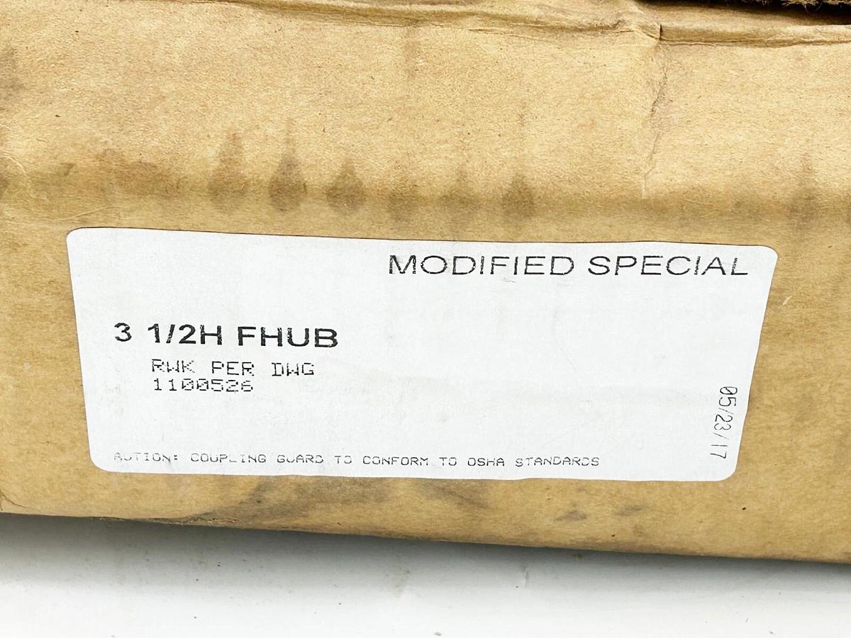 New Kop-Flex 3 1/2H FHUB Coupling Flex Hub Tapered Bore 4.5"X4.3" Keyway 0.7"