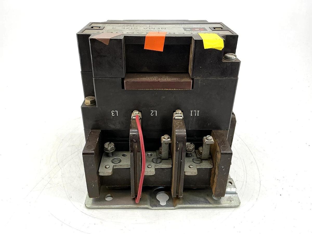 Used Cutler-Hammer A10EN0AB Ser A1 Motor Starter 3PH 3P 90A 110/120VAC 50/60HZ A10EN0