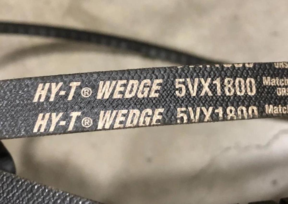 Lot of 2 New HY-T Wedge 5VX1800 Cogged V-Belts - No Box