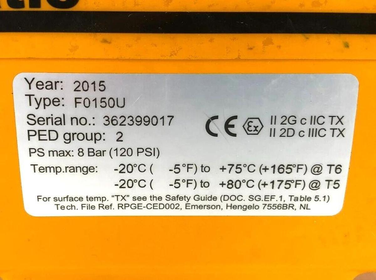 New El-O-Matic F0150U Pneumatic Actuator 8-Bar (120 PSI)