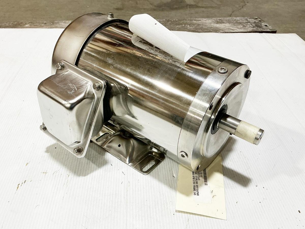 New Sterling XHY154PHH-M Electric Motor 1.5HP 575V 1750RPM 3PH 1.7A 145TC