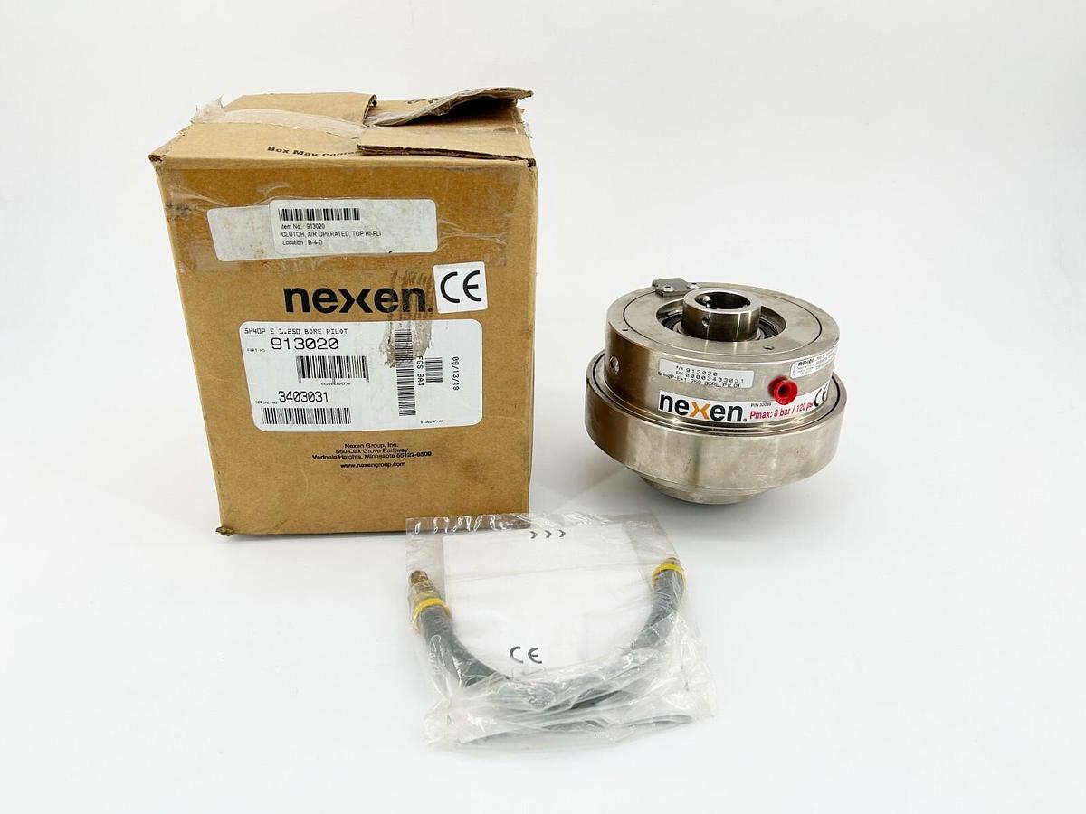 New Nexen 913020 Tooth Clutch 1.2500" Bore 120PSI 1/8NPT Finished W/Keyway