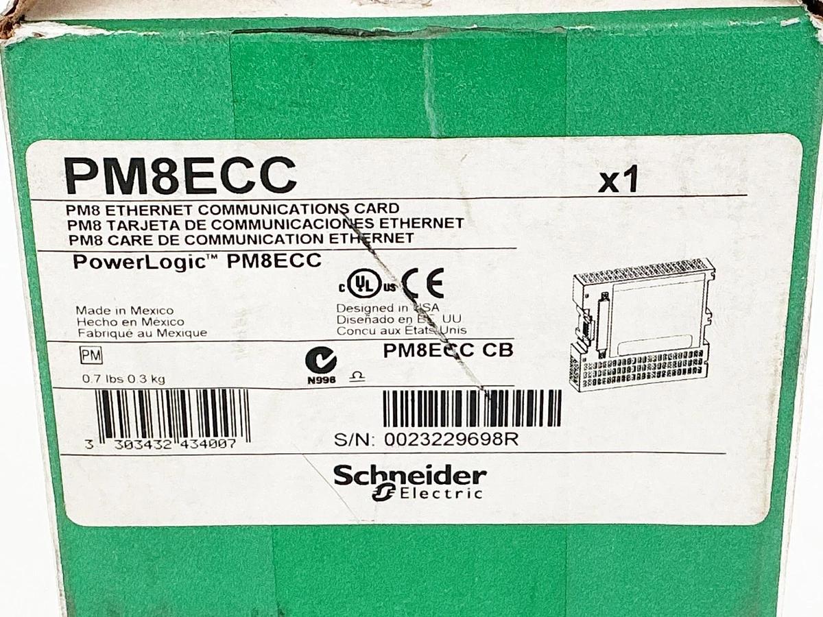 New Schneider Electric PM8ECC Power Logic Ethernet Communications Card