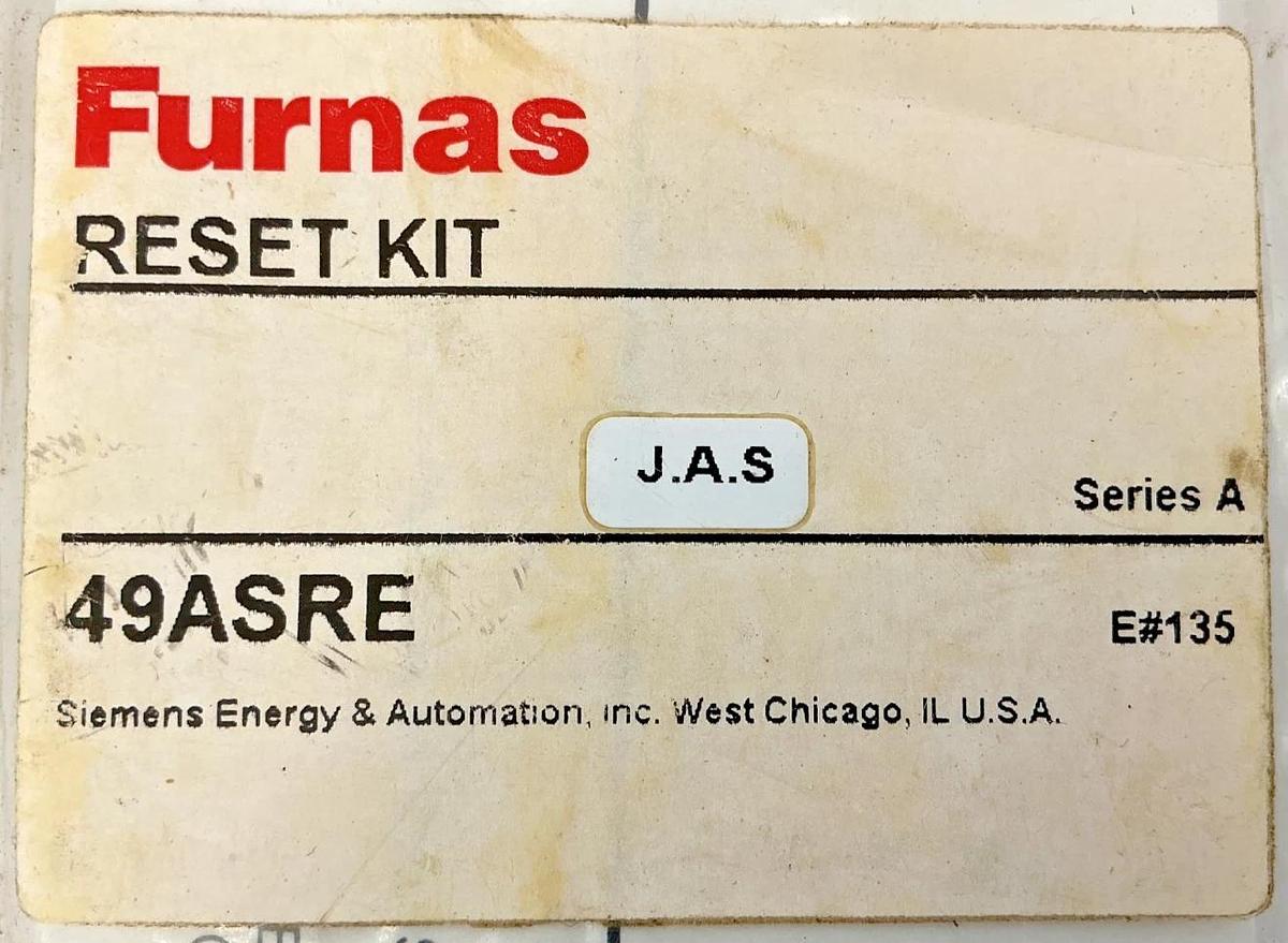 New Furnas 49ASRE Ser A Reset Kit Cap / Extension White Plastic