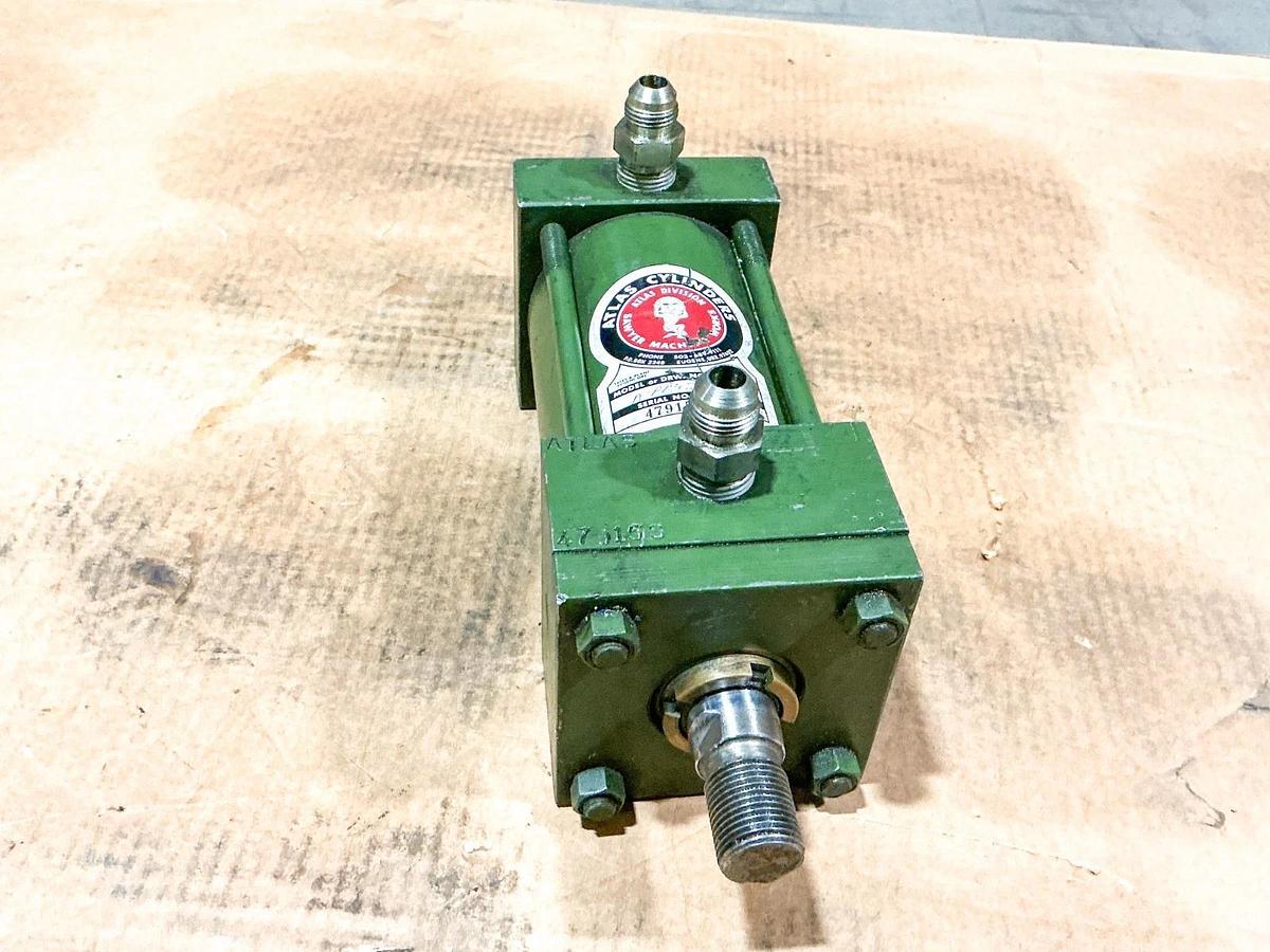 Used Atlas Cylinders A-PB-2 Pneumatic Cylinder 3-1/4” Bore 3-1/2” Stroke