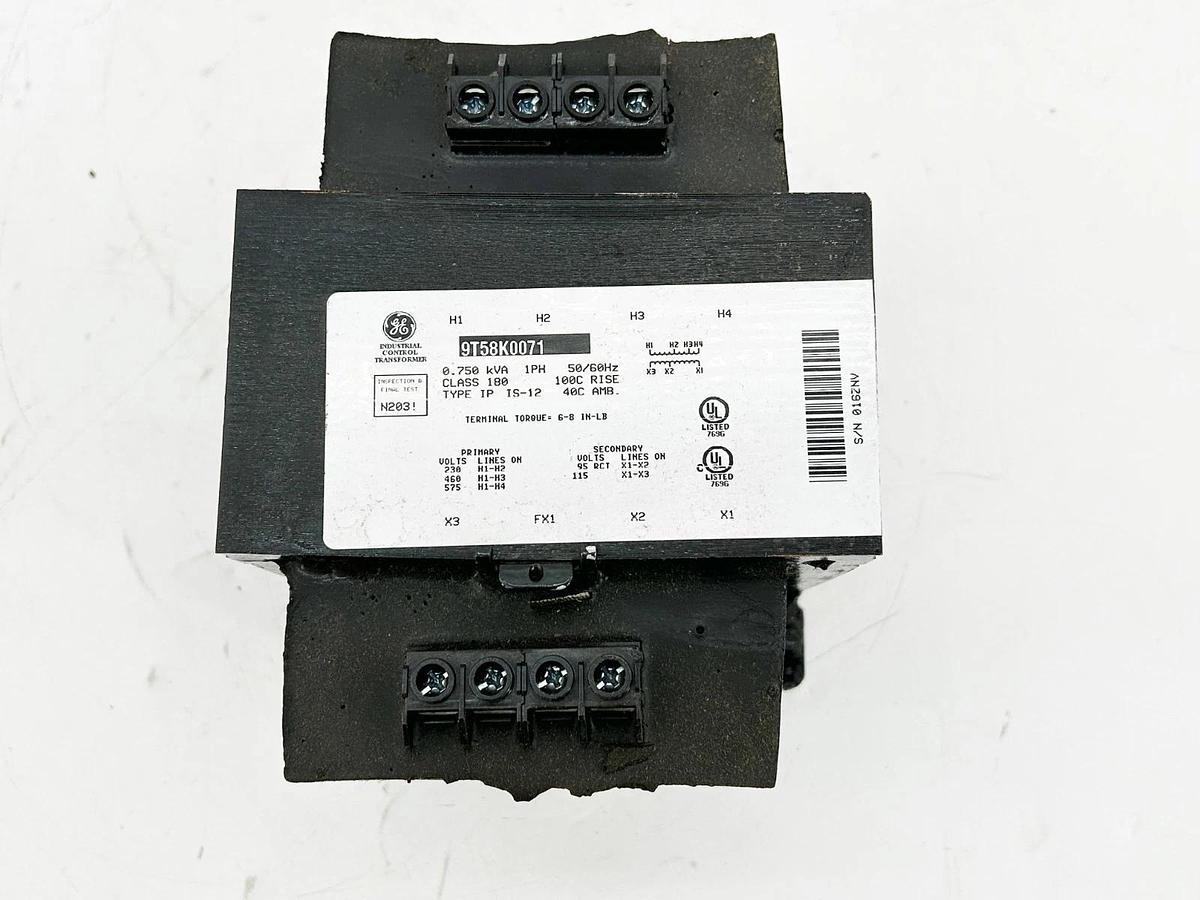 New General Electric 9T58K0071 .75kVA Transformer 1PH 575V 50/60Hz