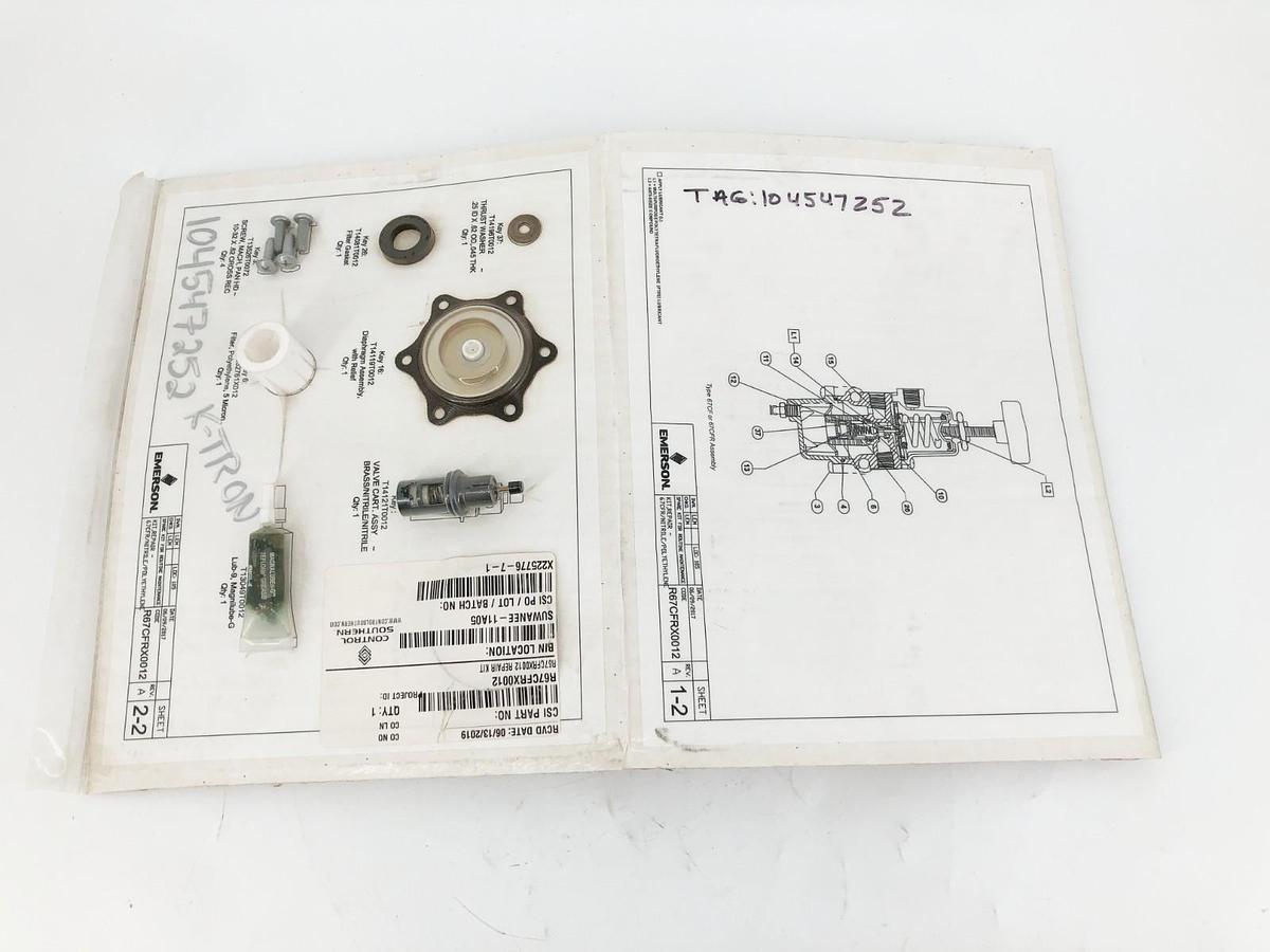 New Fisher Emerson R67CFRX0012 Regulator Repair Kit 67CFR