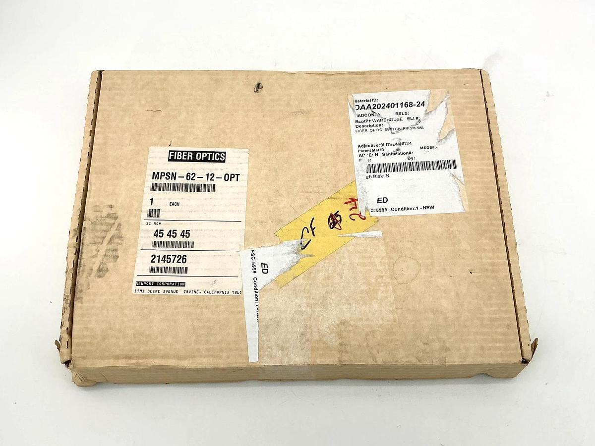 New Newport SP-12-62-N-8/13-N-N-9-1-Z 1X2 Fiberoptic Switch MPSN-62-12-OPT
