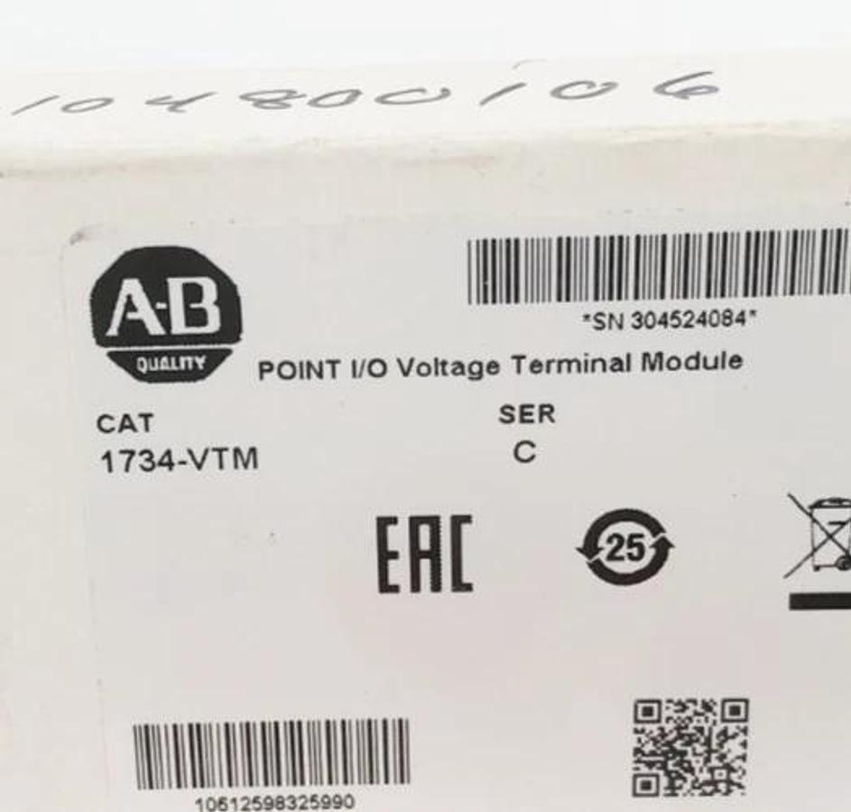Lot of 2 New Allen Bradley 1734-VTM Ser. C Point I/O Voltage Terminal Module