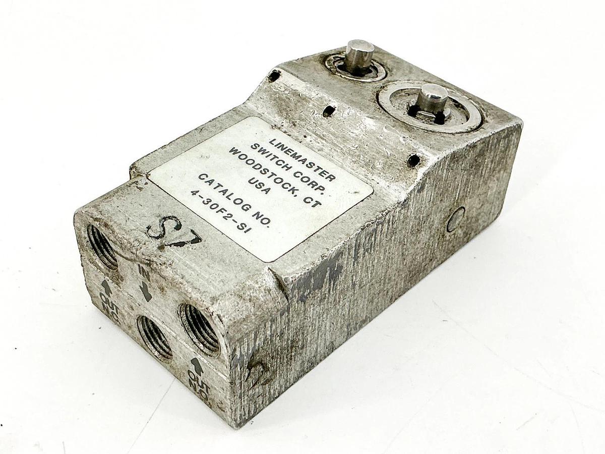 Used Linemaster 4-30F2-SI Pneumatic Control Valve