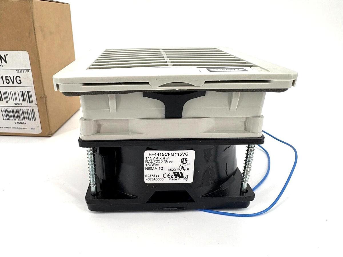 New Hubbell Wiegmann FF4415CFM115VG Filter NEMA 12 Filter Fan 115V 15CFM