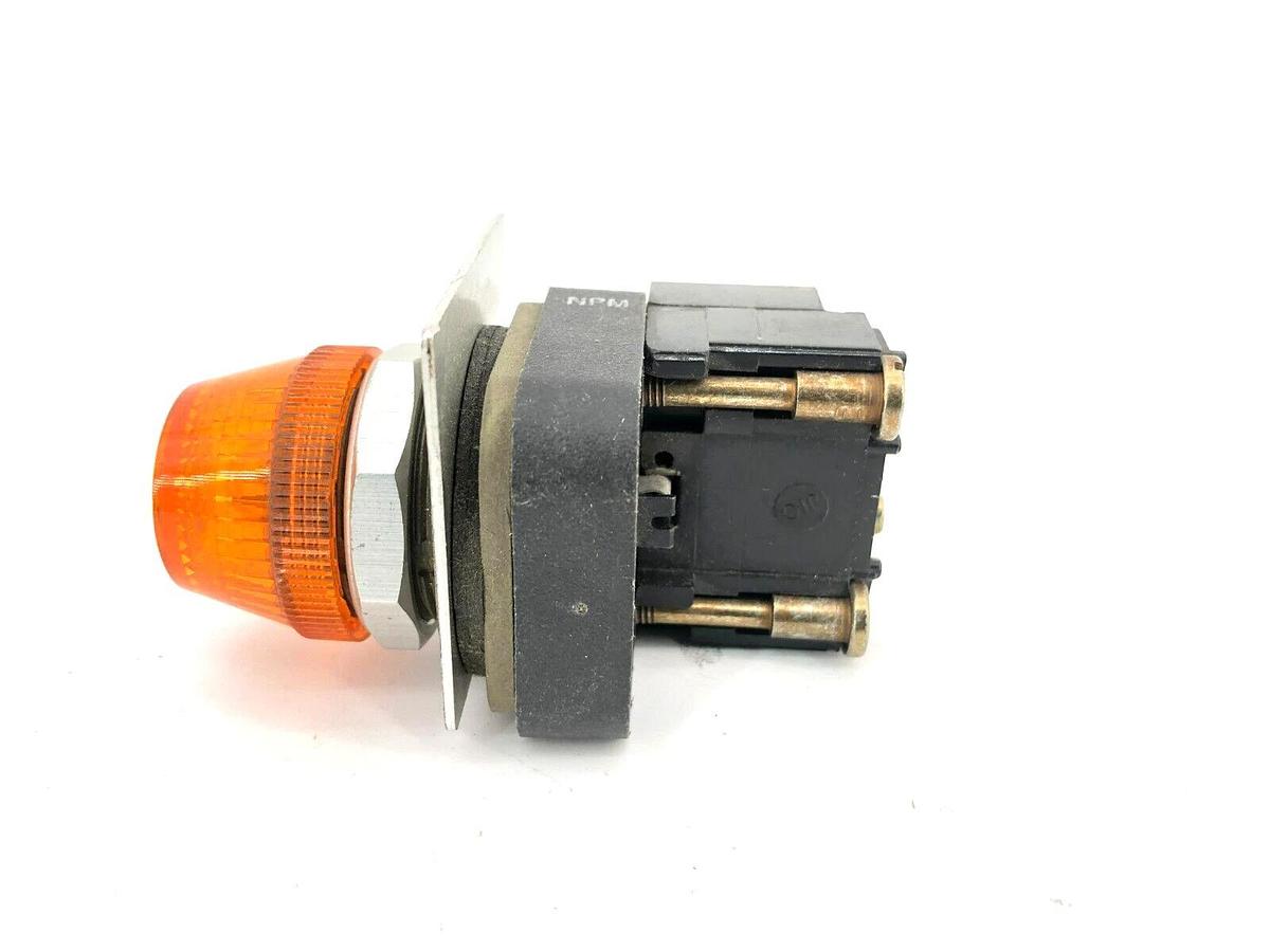 New Allen Bradley 800T-P16 Ser. T Orange Pilot Light 120V 50/60HZ