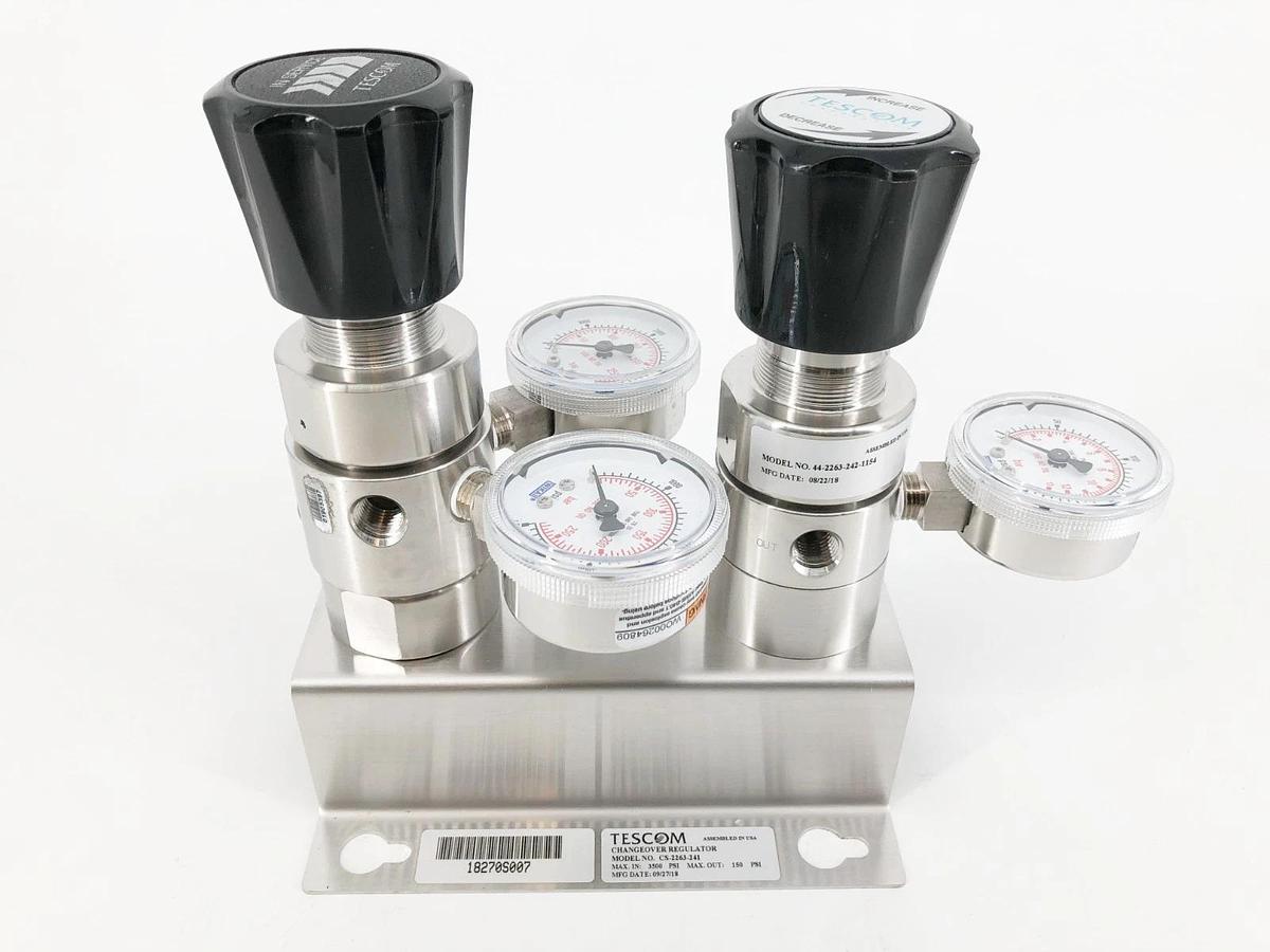 New Tescom CS-2263-241 Changeover Regulator 3500psi In 150psi Out - No Box