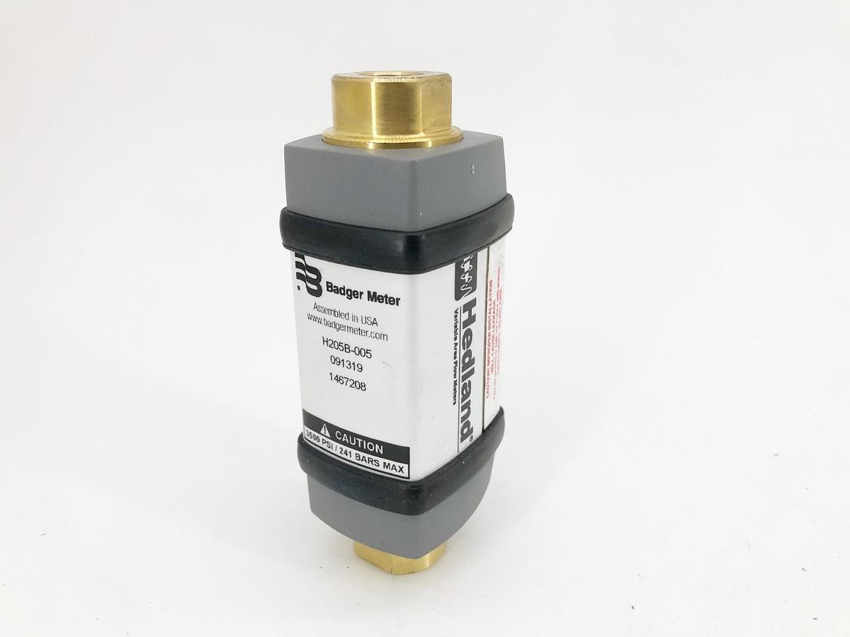 New Hedland H205B-005 Flow Meter 1/4" NPT 3500psi 4NMZ5 - No Box