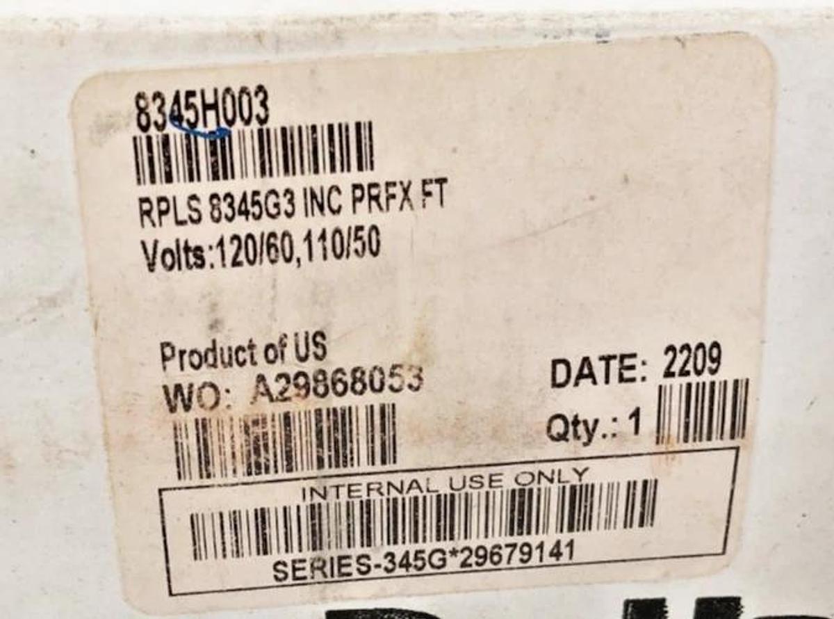 New Asco 8345H003 Solenoid Valve 110/120V 10-150psi 1/4" NPT