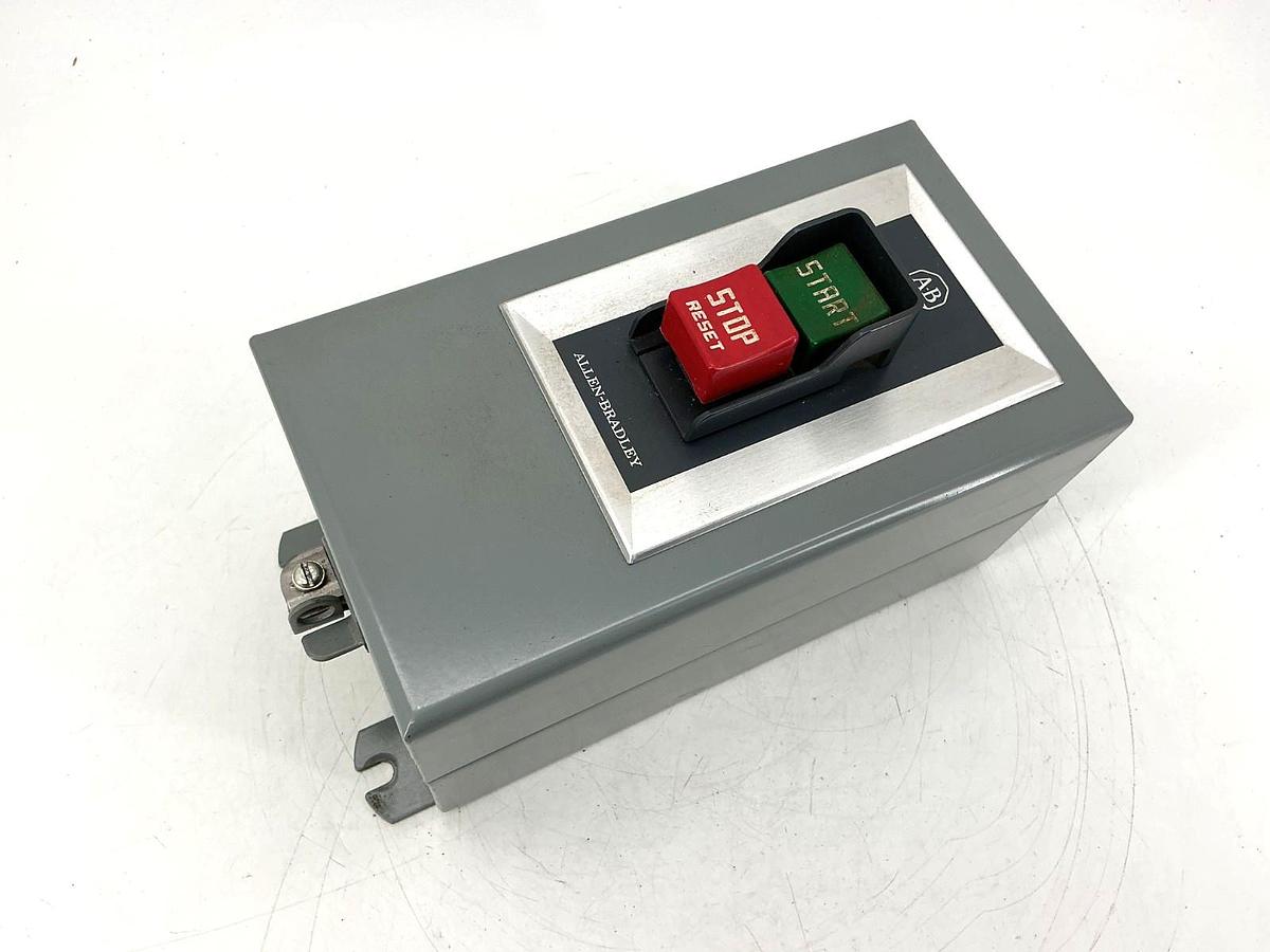 New Allen Bradley 609-BJW Ser K AC Manual Starter Pushbutton Size 1 3PH 600VAC