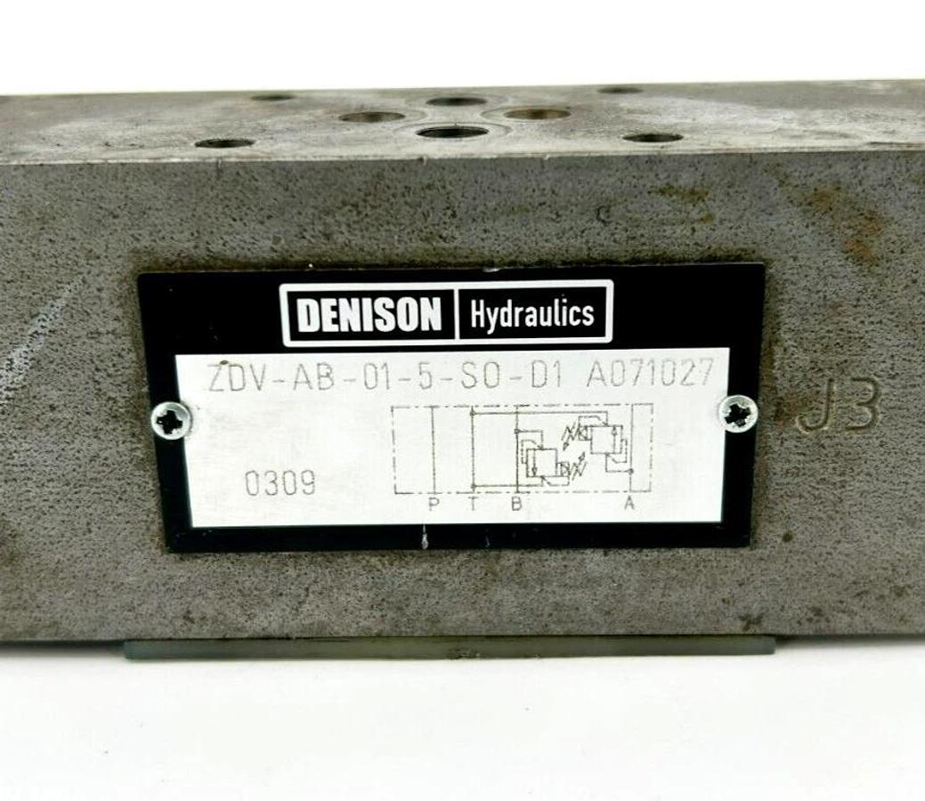 Used Denison ZDV-AB-01-5-S0-D1 Pilot Operated Pressure Relief Valve