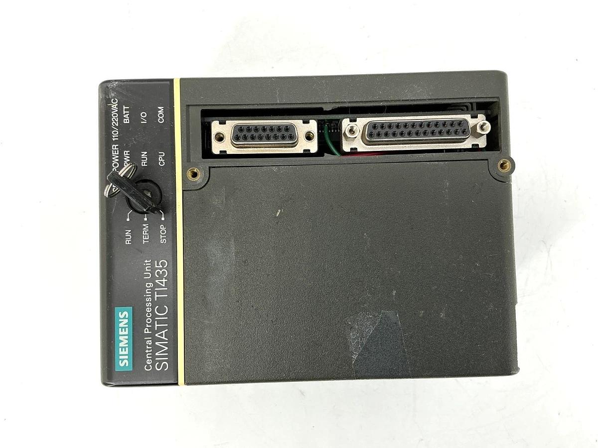 Used Siemens TI435-CPU Central Processing Unit CPU/Power 110/220VAC w/ Key 435-CPU