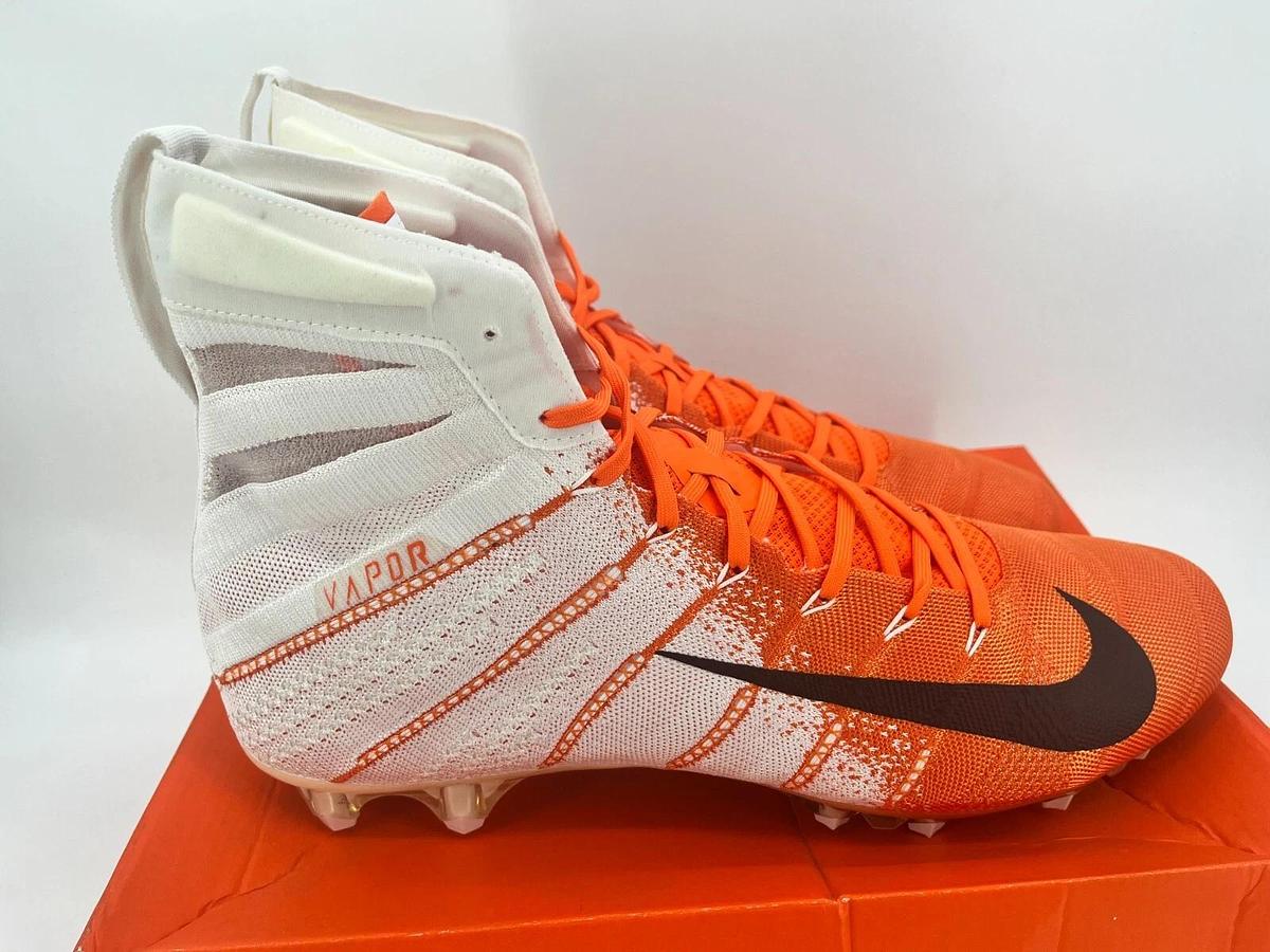 Nike Vapor Untouchable 3 Elite P White/Orange Sz 16 OSU Beavers Football Cleats