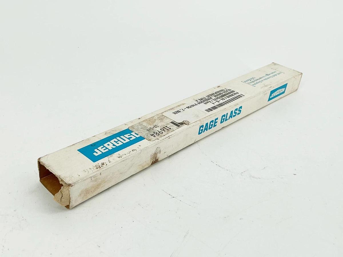 New Jerguson 7-20400 V16756-7 Gage Sight Glass Size 7 11" Transparent Glass