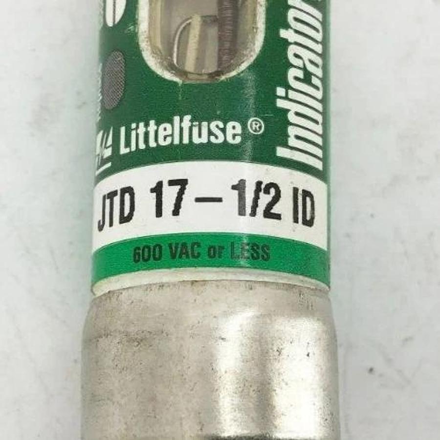 New Littelfuse JTD 17-1/2 ID Time Delay Indicator Fuse 17-1/2A 600VAC Class J