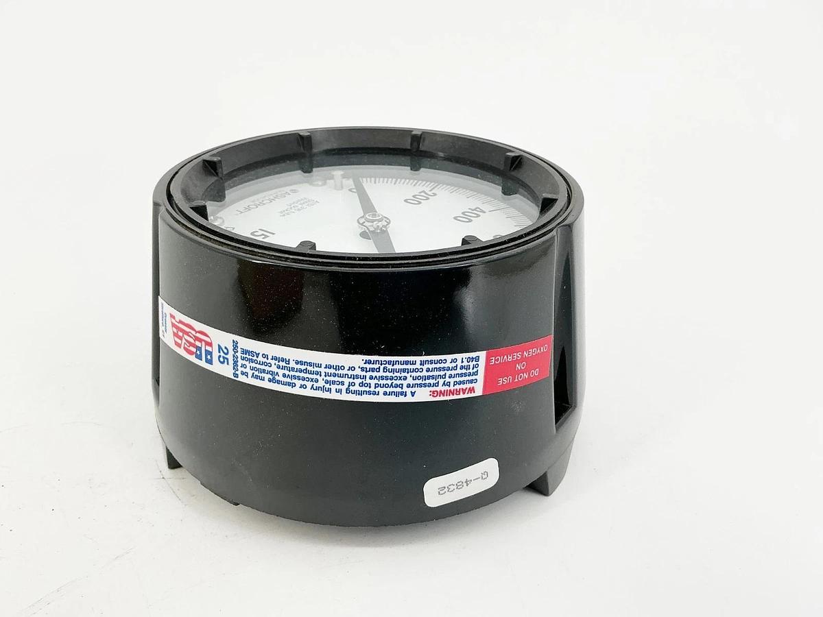 New Ashcroft 45-1279-RS-04L-1500# Pressure Gauge 4.5" 1500PSI 1/2" NPT 316 Tube