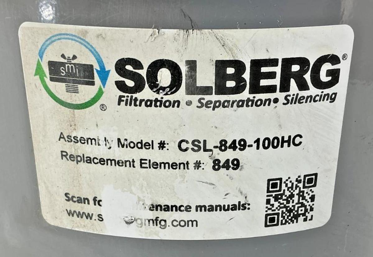New Solberg CSL-849-100HC Vacuum Air Filter ENCLOSURE ONLY CSL849100HC No Box