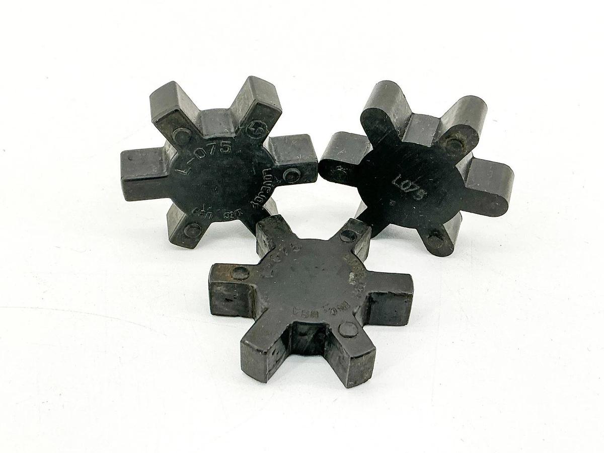 Used Lot of 3 LoveJoy L-075 Coupling Spider Insert