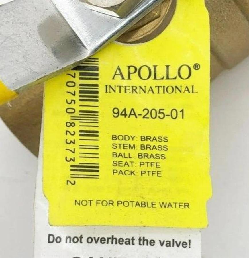 New Apollo 94A-205-01 Ball Valve 1" 600PSI Brass Female