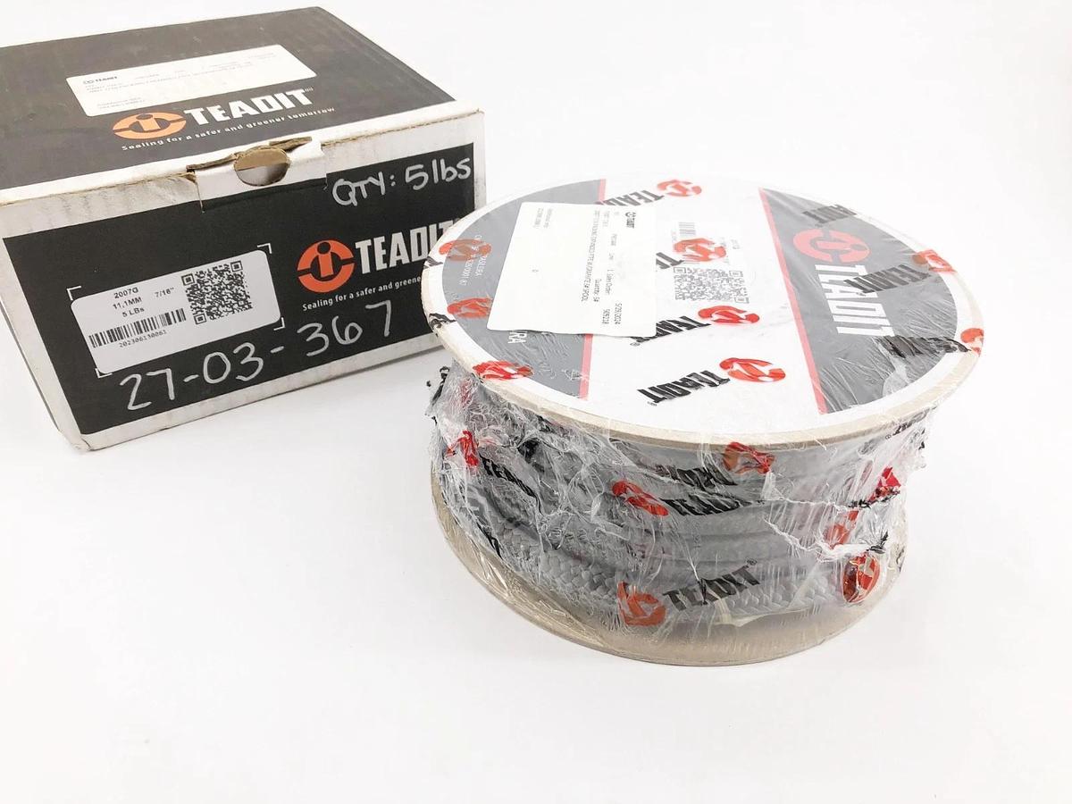 New Teadit 2007G Packing Expanded PTFE with Graphite 7/16" 5lb Reel