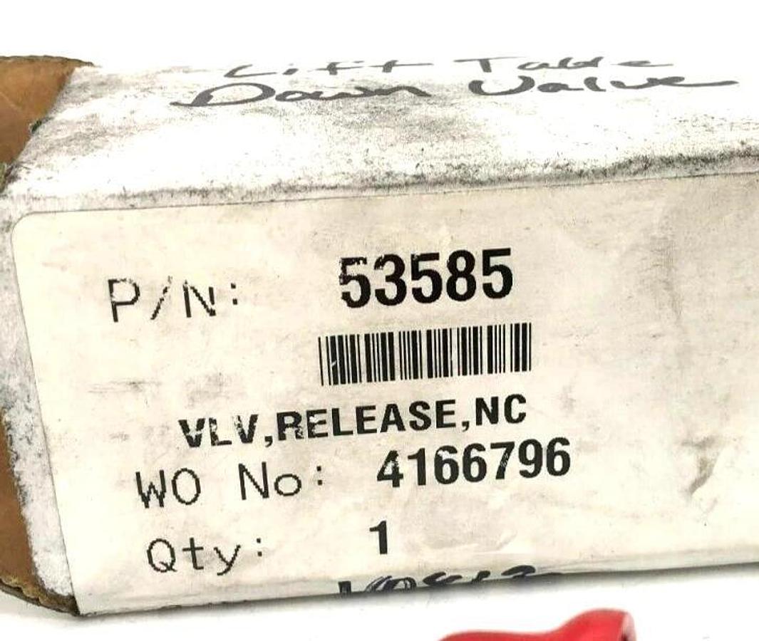 Haskel 53585 2-Way Release Valve 10,000PSI