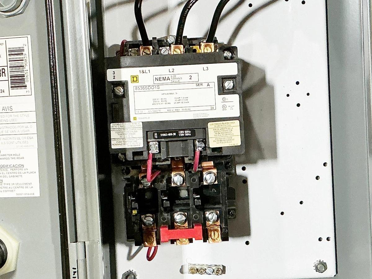 New Square D 8538SDA24V02S Combo Starter 600V 45A NEMA