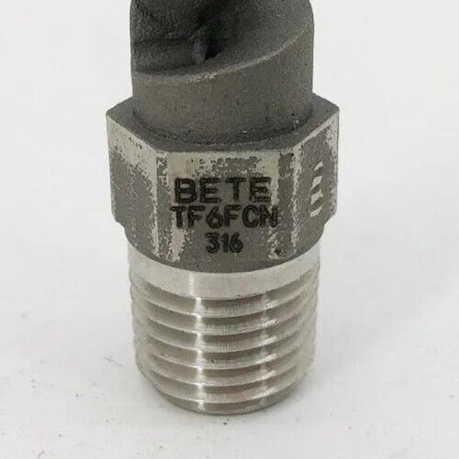 New Bete TF6FCN Tars 1/4" Full Cone Injector Nozzle 90° 316