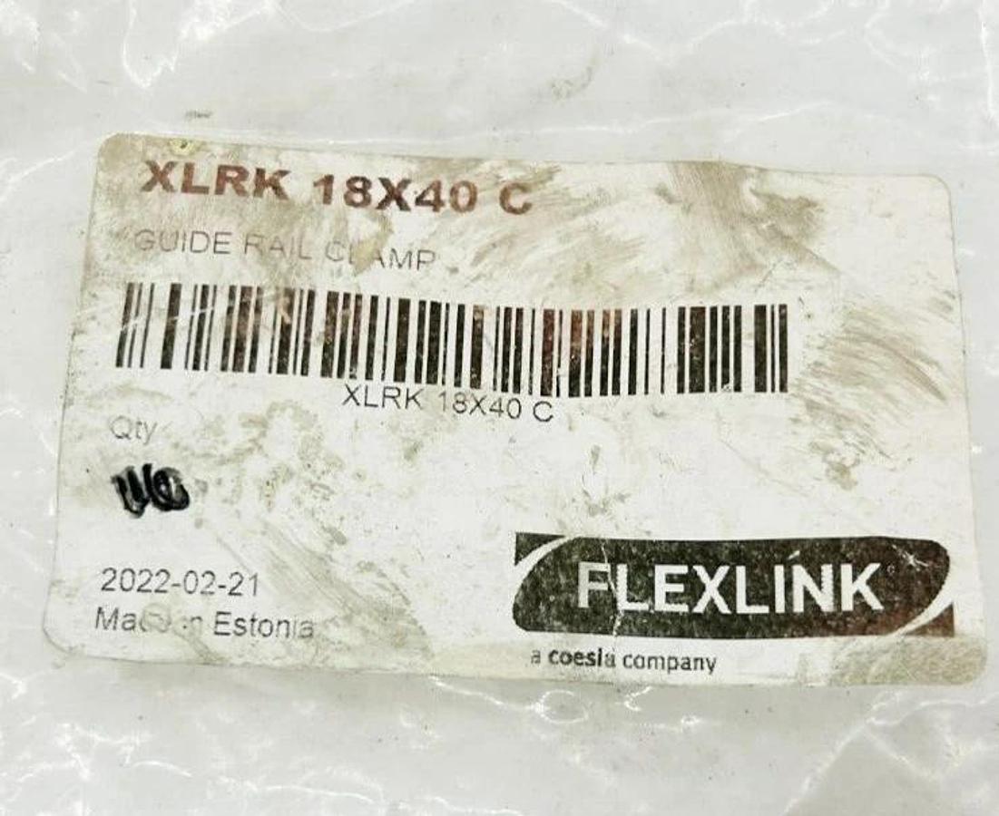 Lot of 7 New FlexLink XLRK 18X40 C Conveyor Guide Rail Clamps