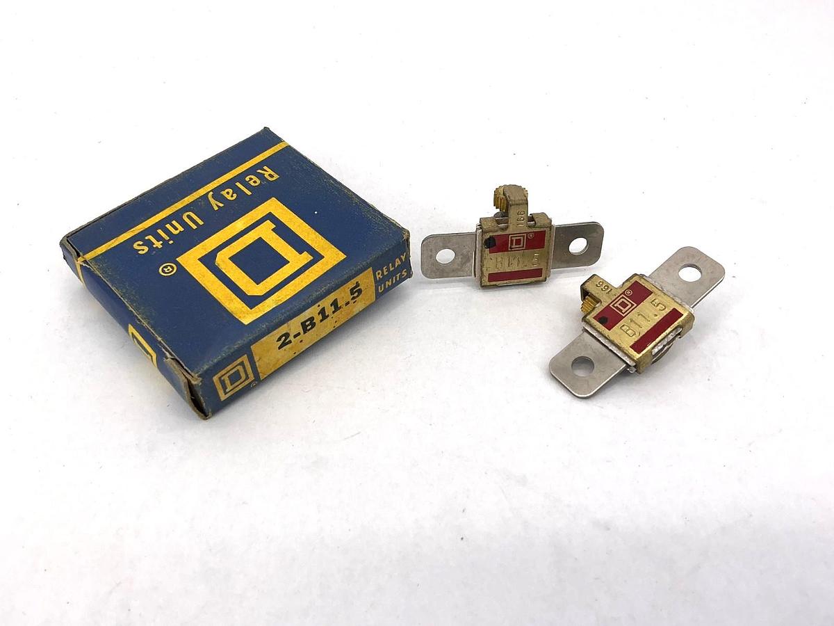 New Square D 2-B11.5 Relay Units QTY 2 Per Box