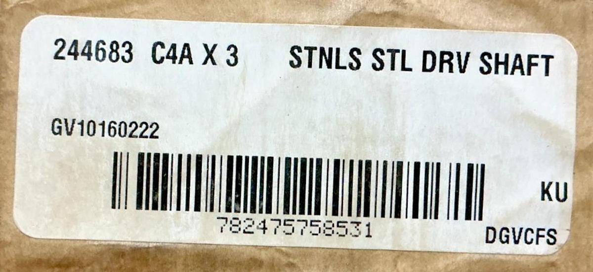 New Dodge 244683 C4A X 3 Stainless Steel Drive Shaft Bore Diameter 3inch C4AX3
