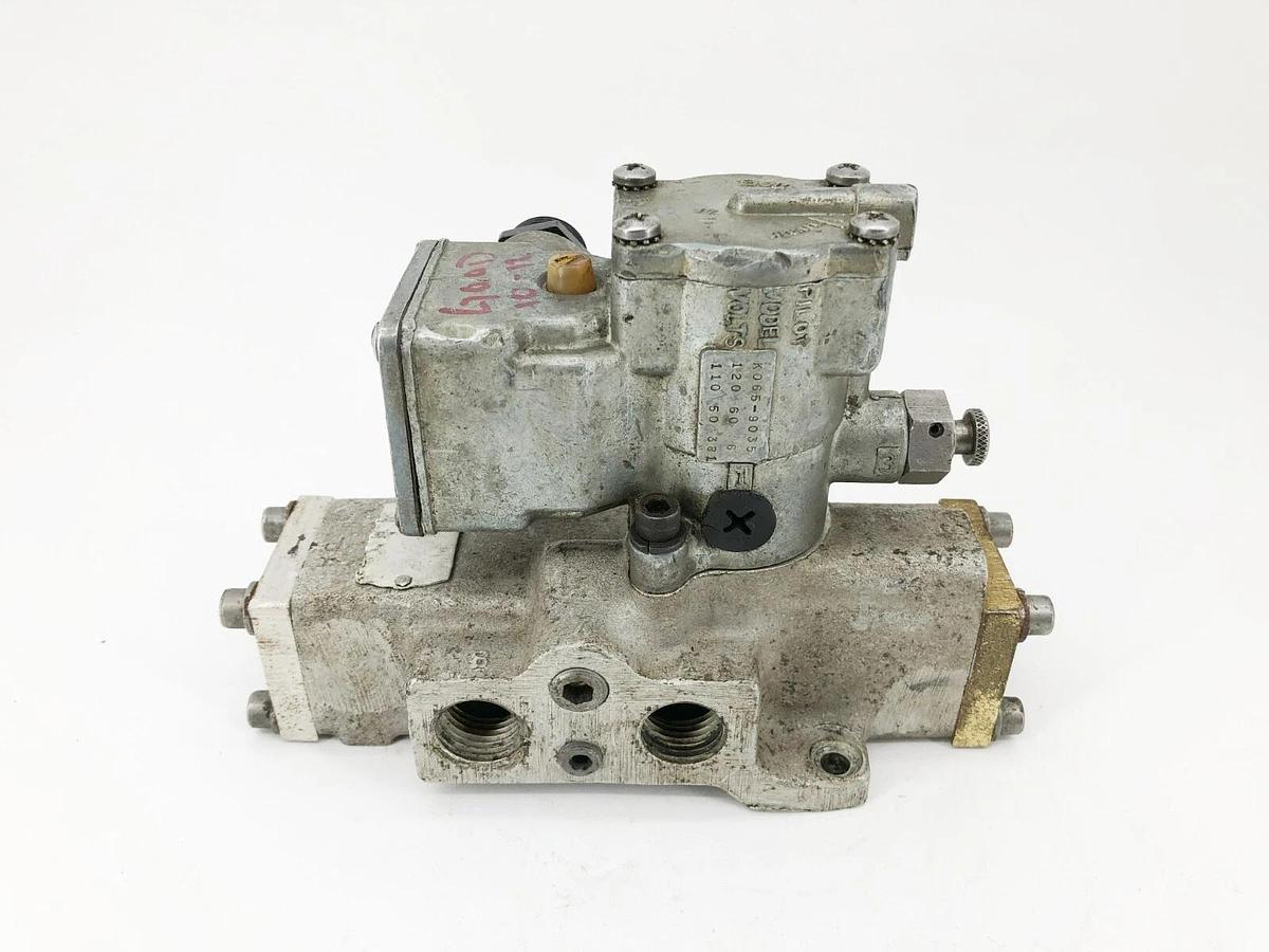 Used Parker K065-9035 Pilot Valve 110/120VAC 50/60HZ