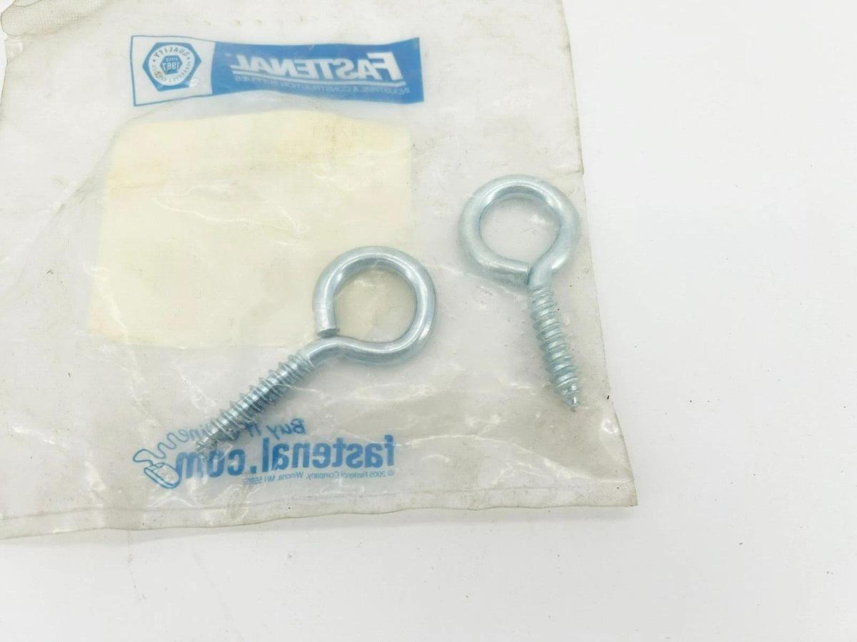 Lot of 8 New Fastenal 1142150 Screw Eye Bolts 5/16"x2-3/4" OAL