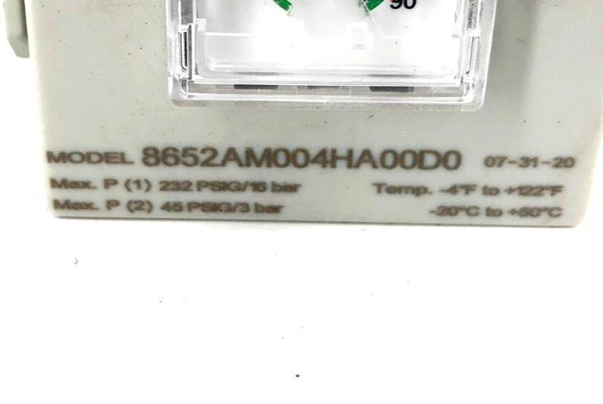 New Aventics 8652AM004HA00D0 Pneumatic Regulator 1/2" NPTF 3-45psig - No Box