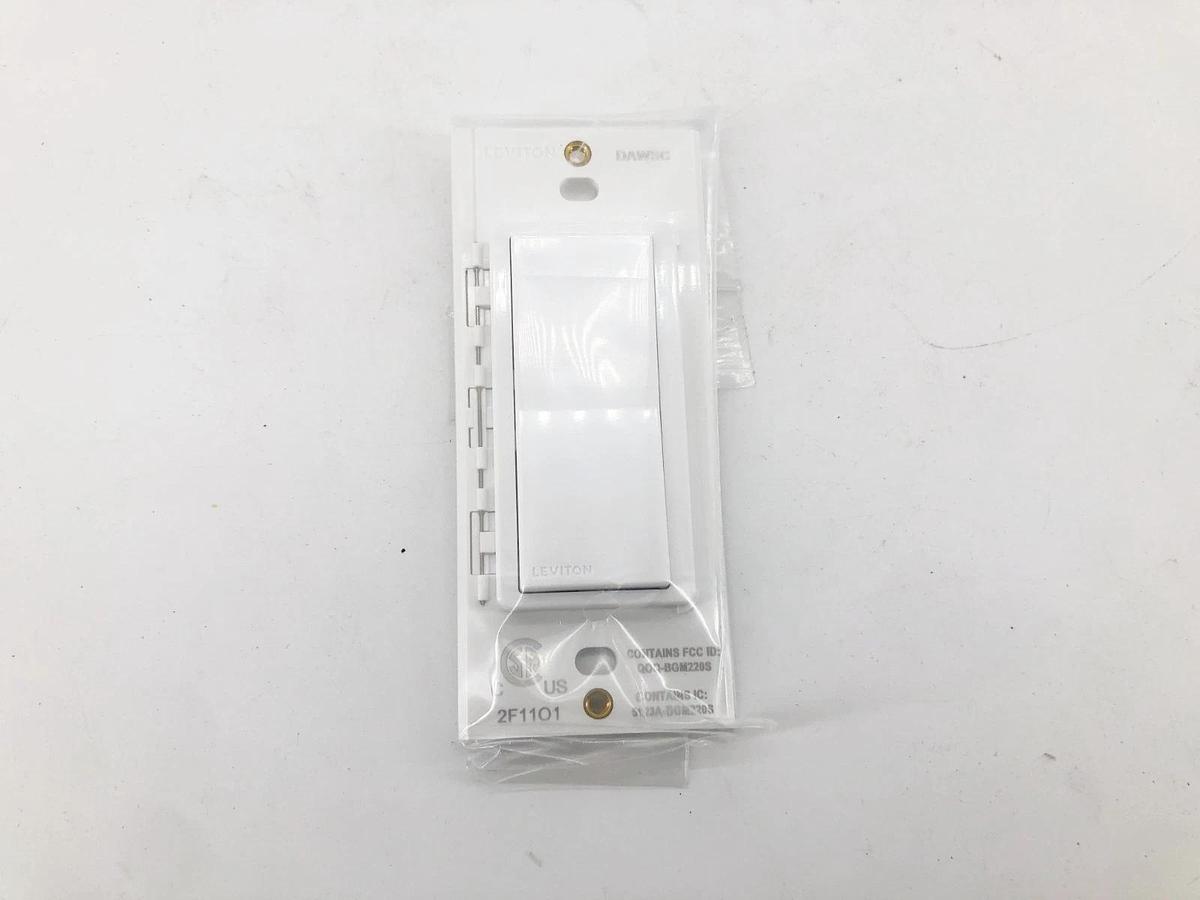 New Leviton DAWSC-1BW Anywhere Switch Companion White Wire Free 3-Way