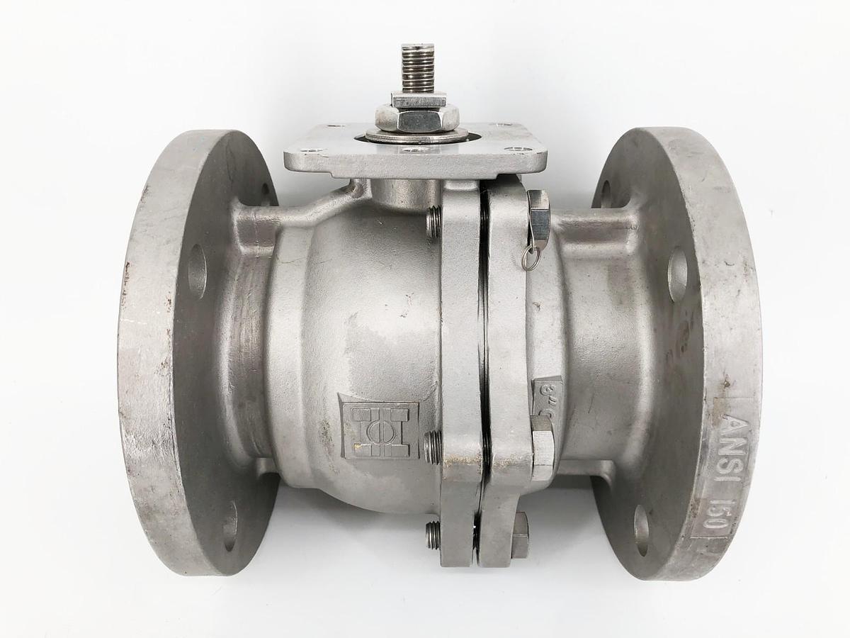 New Inline Industries Stainless Steel Ball Valve 3" CF8M ANSI 150 - No Box