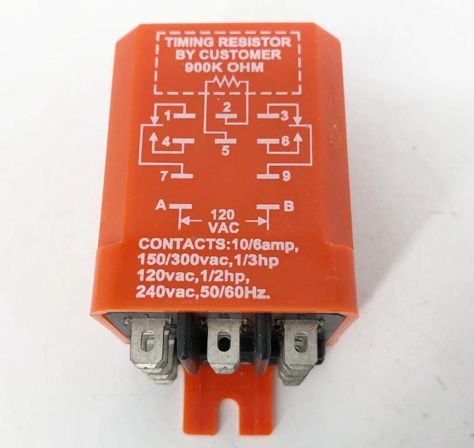 New NCC K1F-5-761 Time Delay Relay 0.05-5 Sec. 120VAC K1F-00005-761
