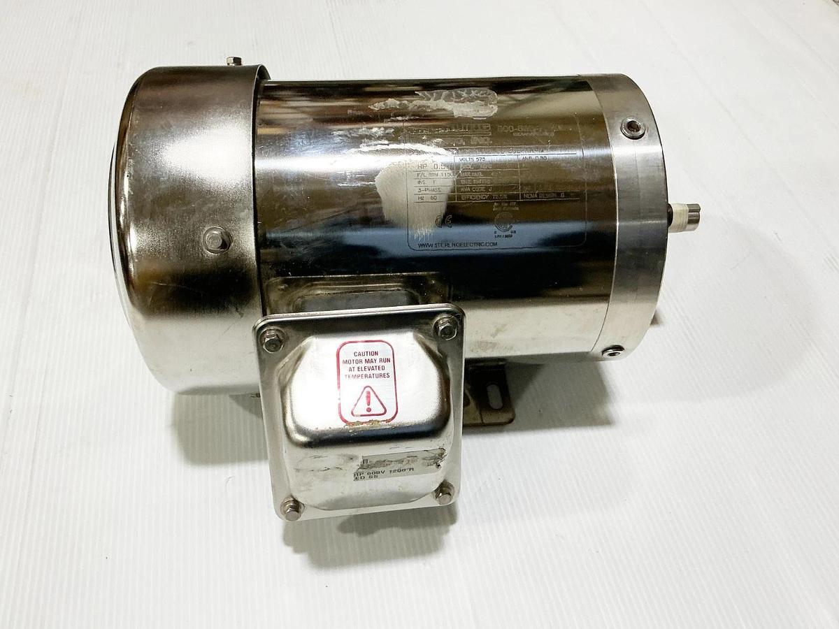 New Sterling SBY056PHH-M Electric Motor 0.5HP 1150RPM 575V 3PH 56C Frame