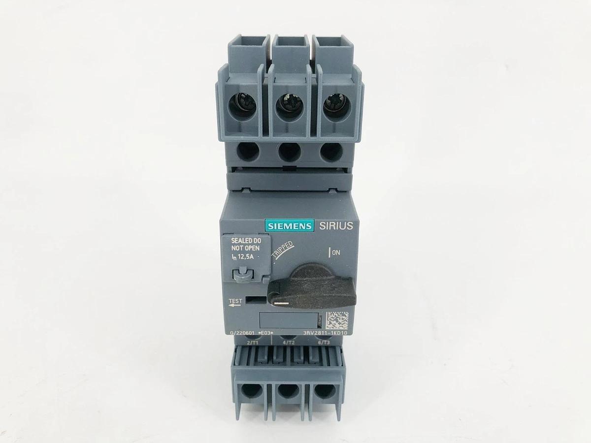 New Siemens 3RV2811-1KD10 Motor Protection Circuit Breaker 690V 12.5A - No Box
