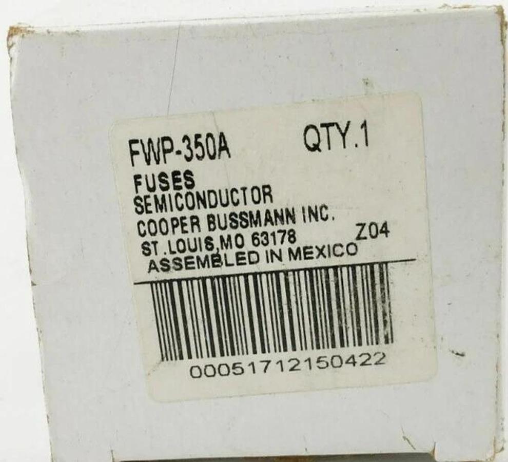 New Bussmann FWP-350A Semiconductor Fuse 350A 700VAC/DC